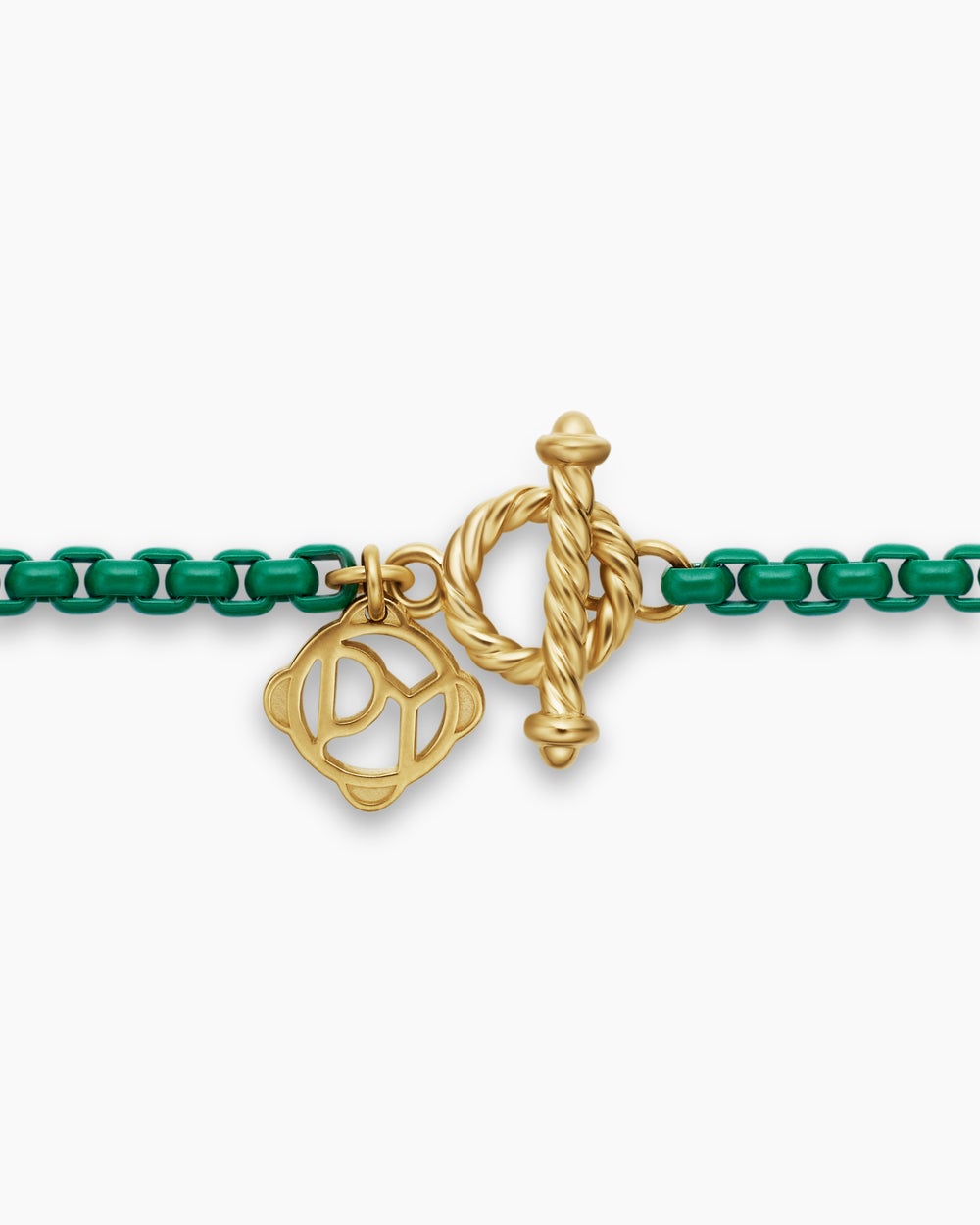 Womens DY Bel Aire Color Box Chain Necklace with 14K Yellow Gold, 2.7mm