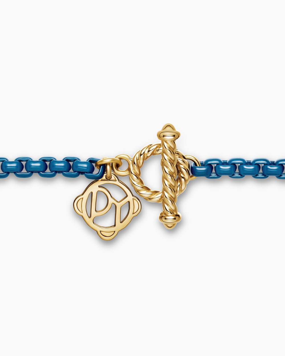 Womens DY Bel Aire Color Box Chain Necklace with 14K Yellow Gold, 2.7mm