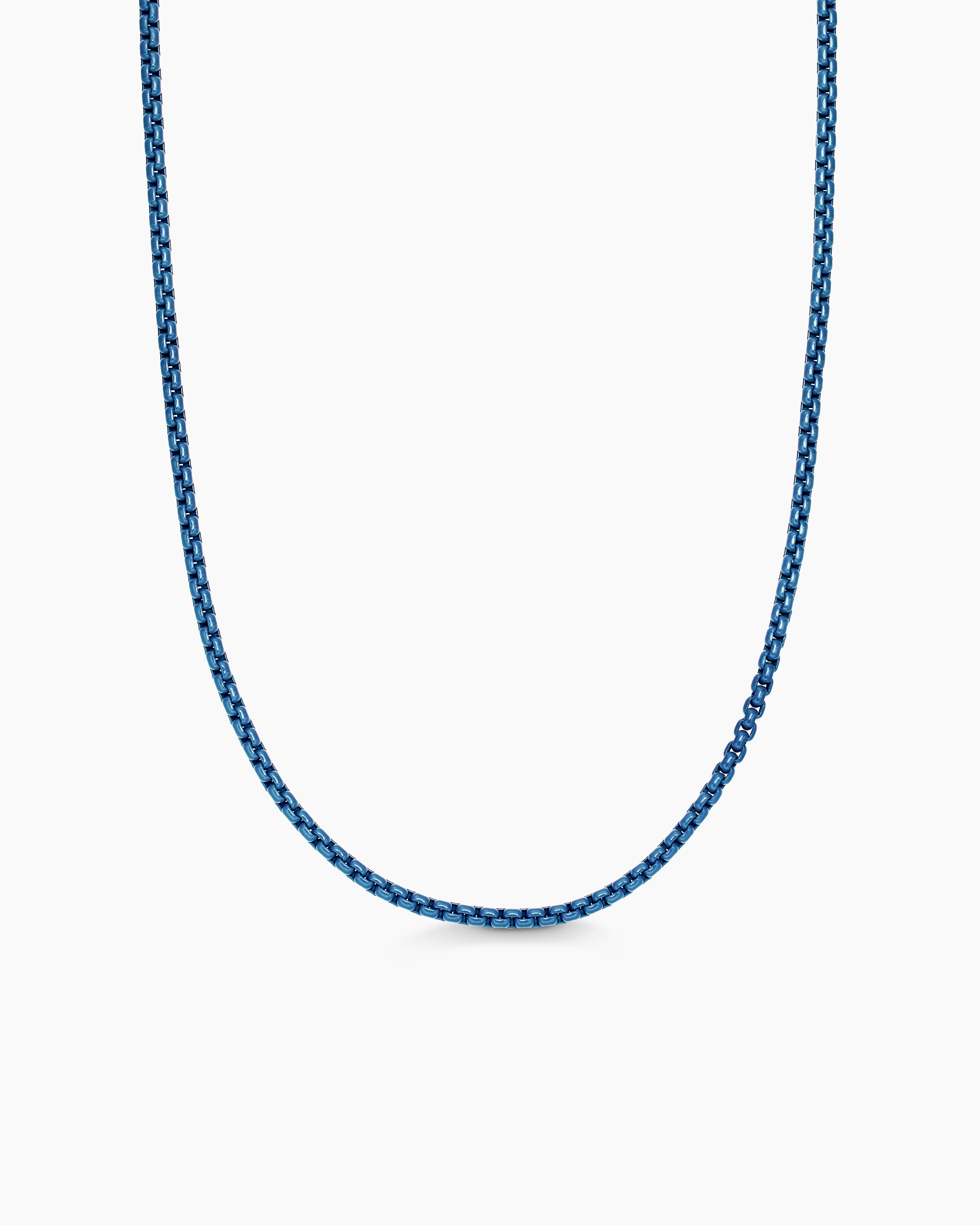Womens DY Bel Aire Color Box Chain Necklace with 14K Yellow Gold, 2.7mm