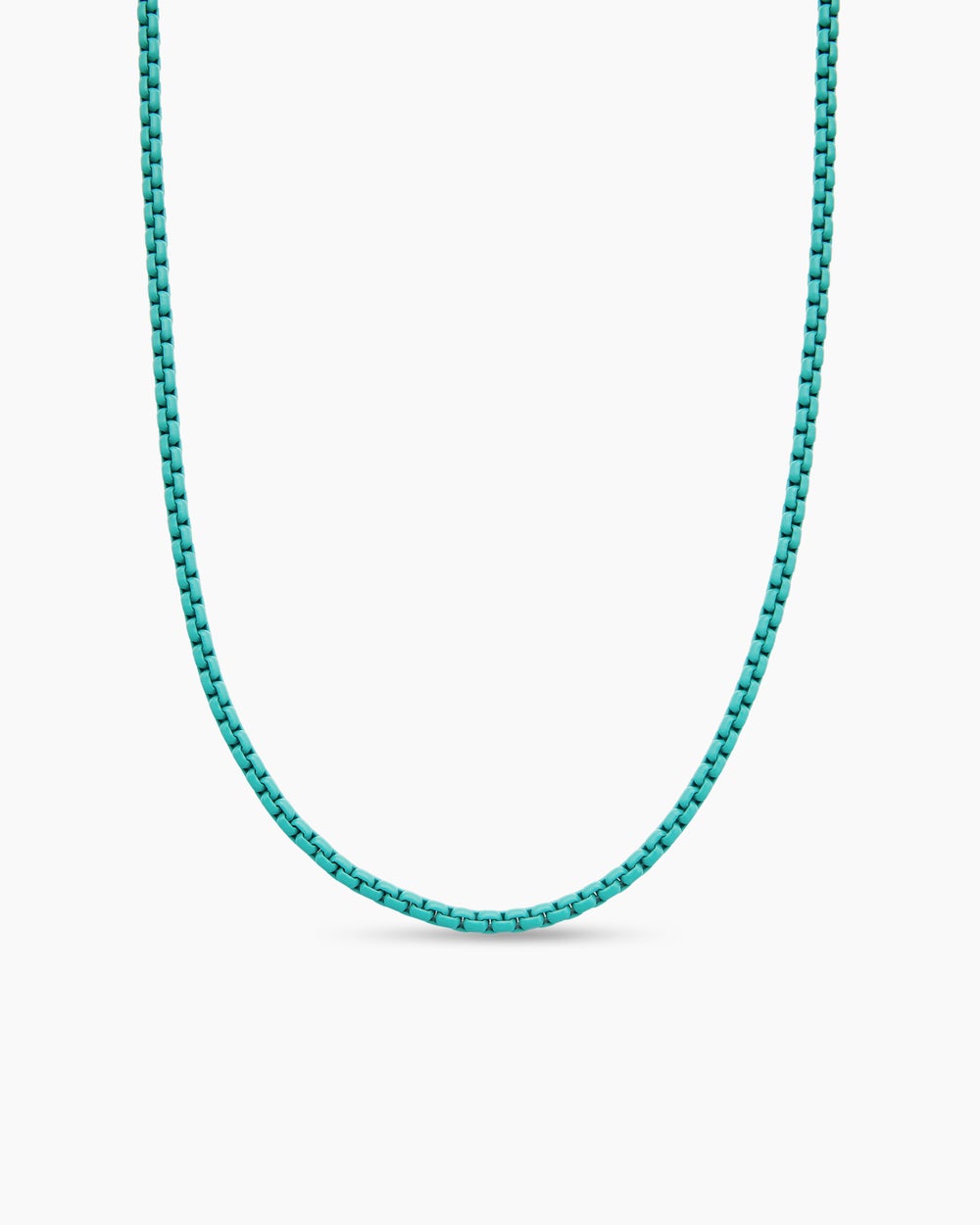 Womens DY Bel Aire Color Box Chain Necklace with 14K Yellow Gold, 2.7mm