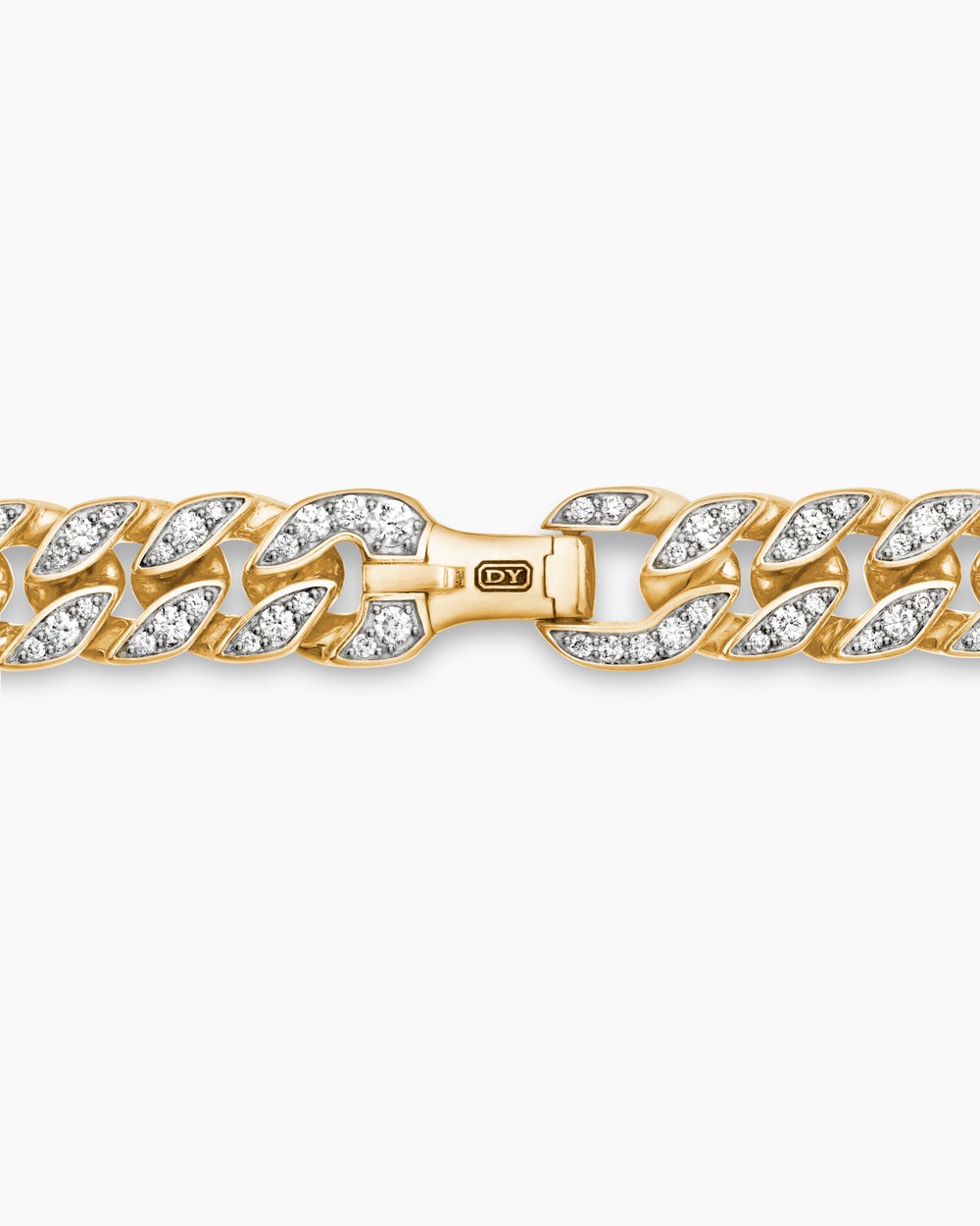 Mens Curb Chain Necklace in 18K Yellow Gold, 11.5mm