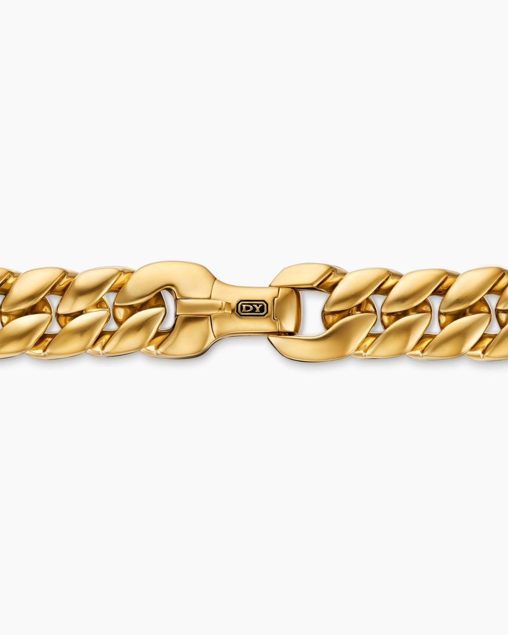 Mens Curb Chain Necklace in 18K Yellow Gold, 11.5mm