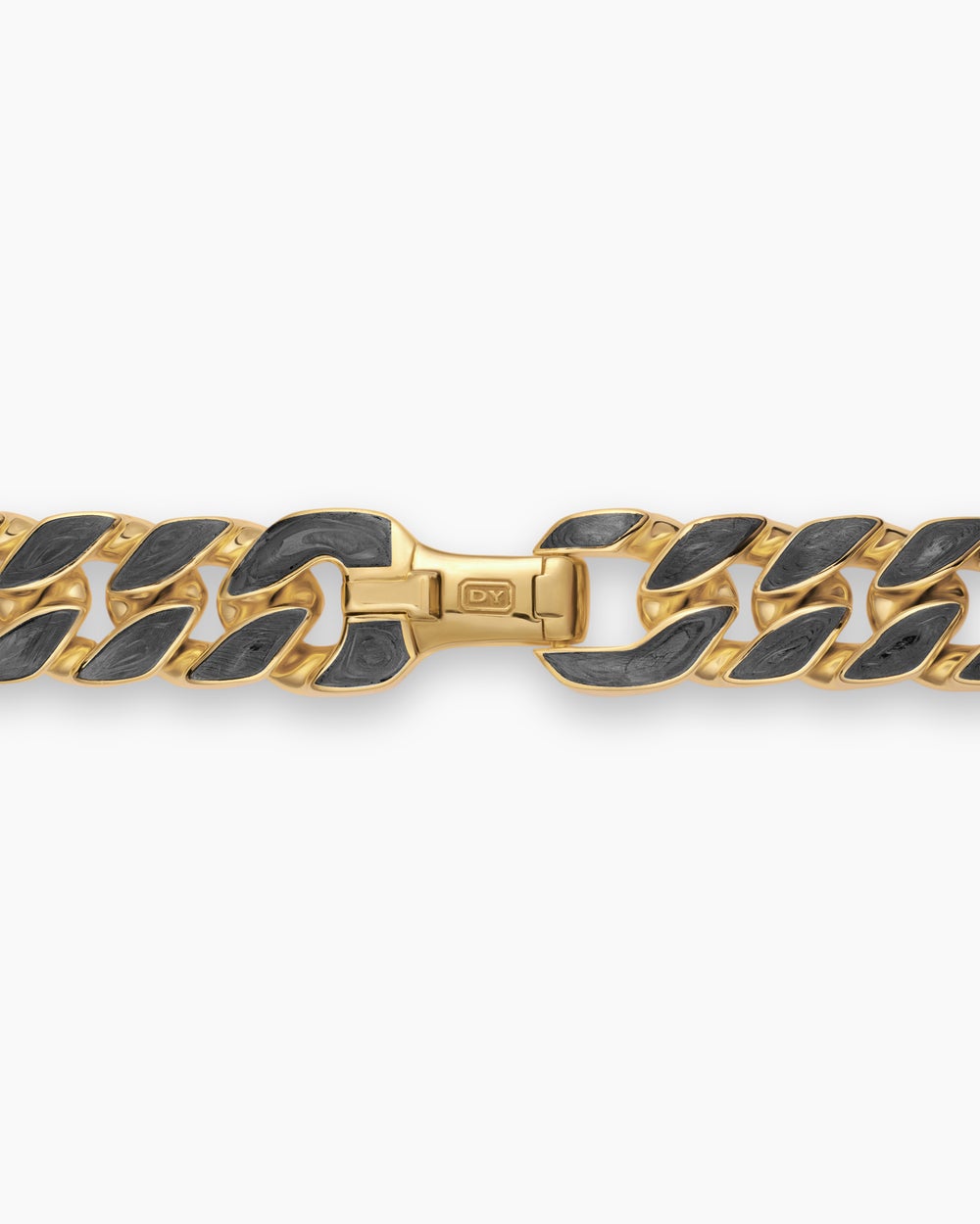 Mens Curb Chain Necklace in 18K Yellow Gold, 11.5mm