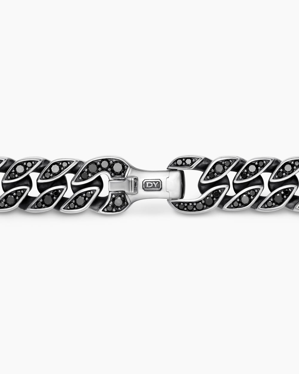 Mens Curb Chain Necklace in Sterling Silver, 11.5mm