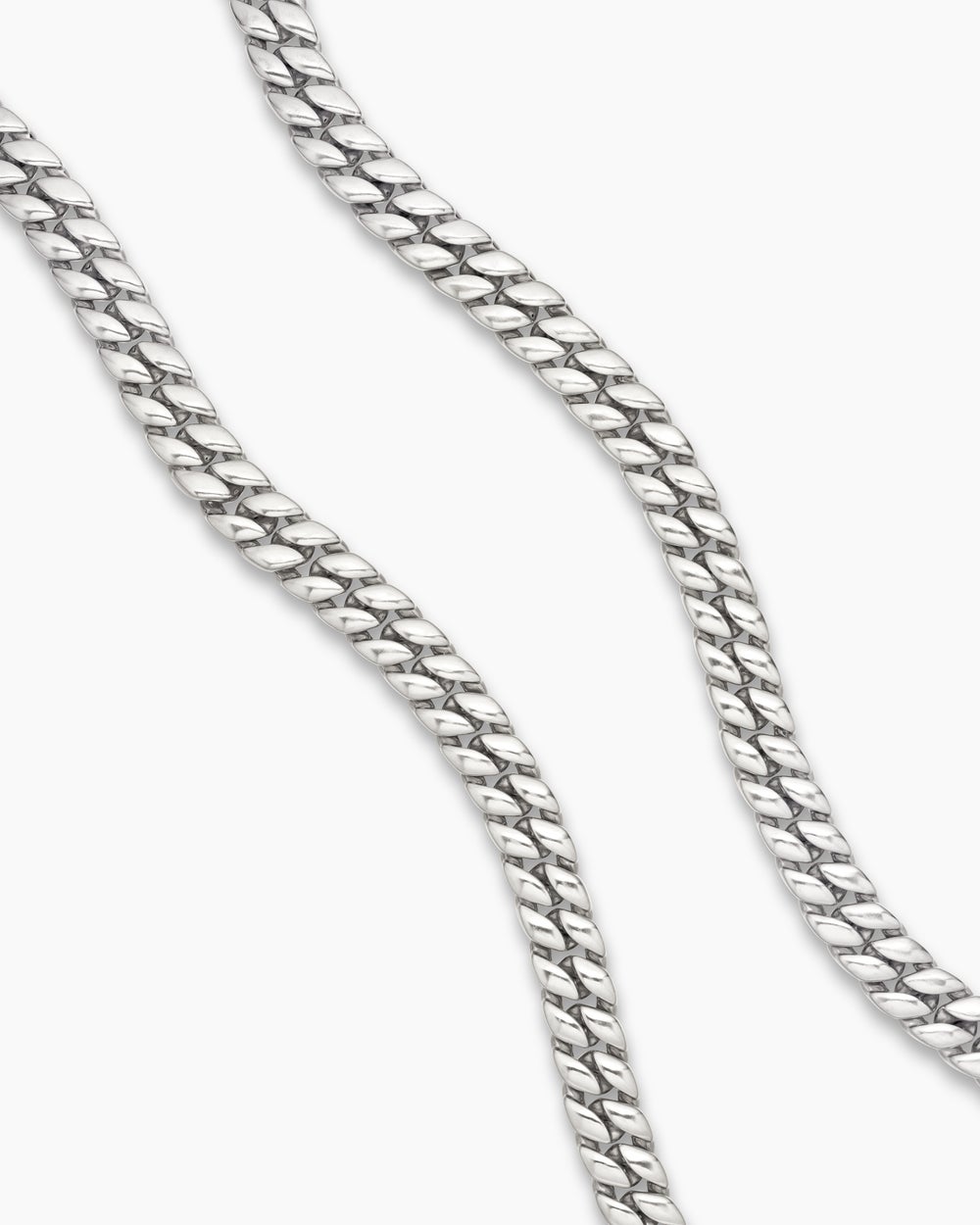 Collier Curb Chain en argent sterling, 11,5 mm