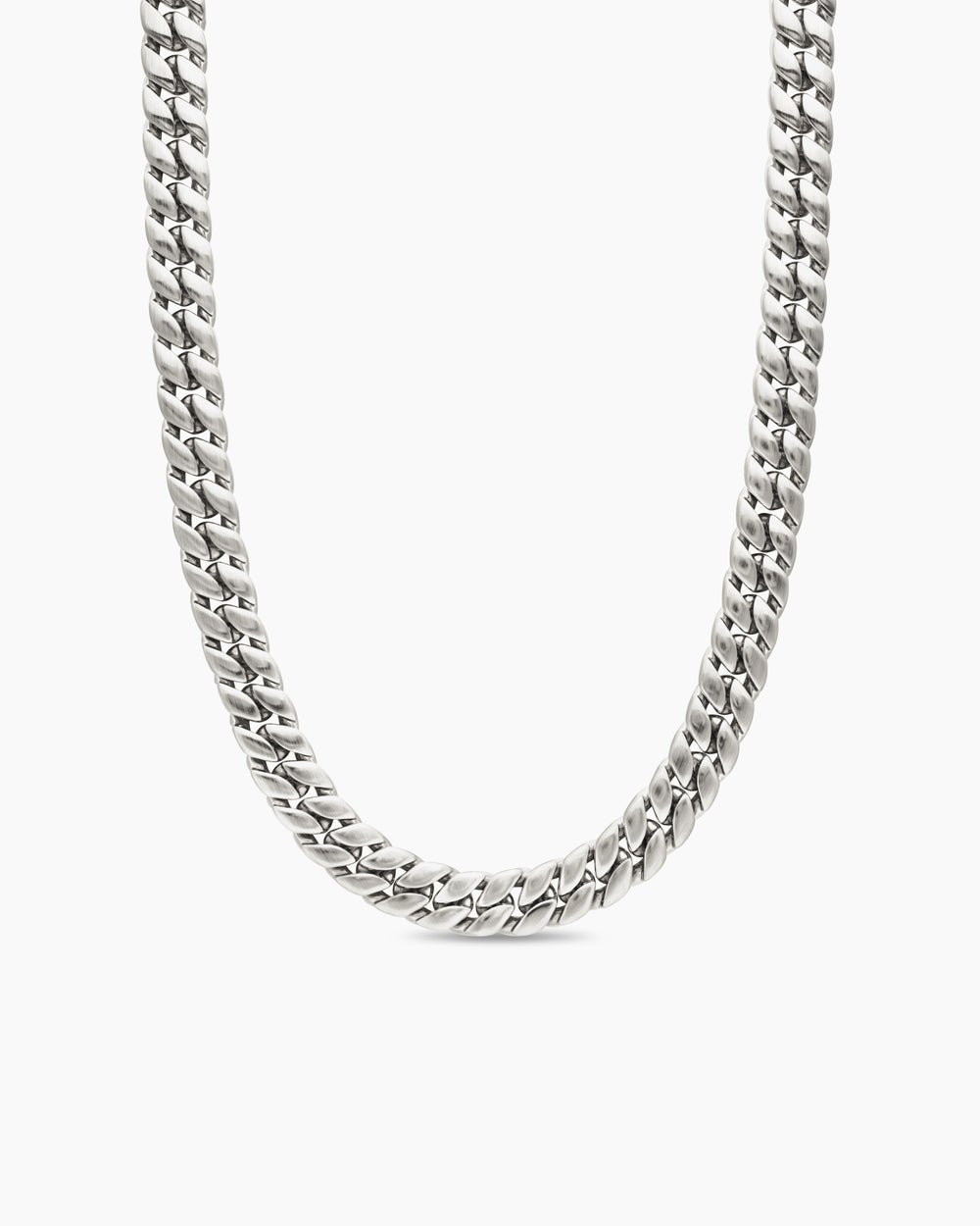 Collier Curb Chain en argent sterling, 11,5 mm