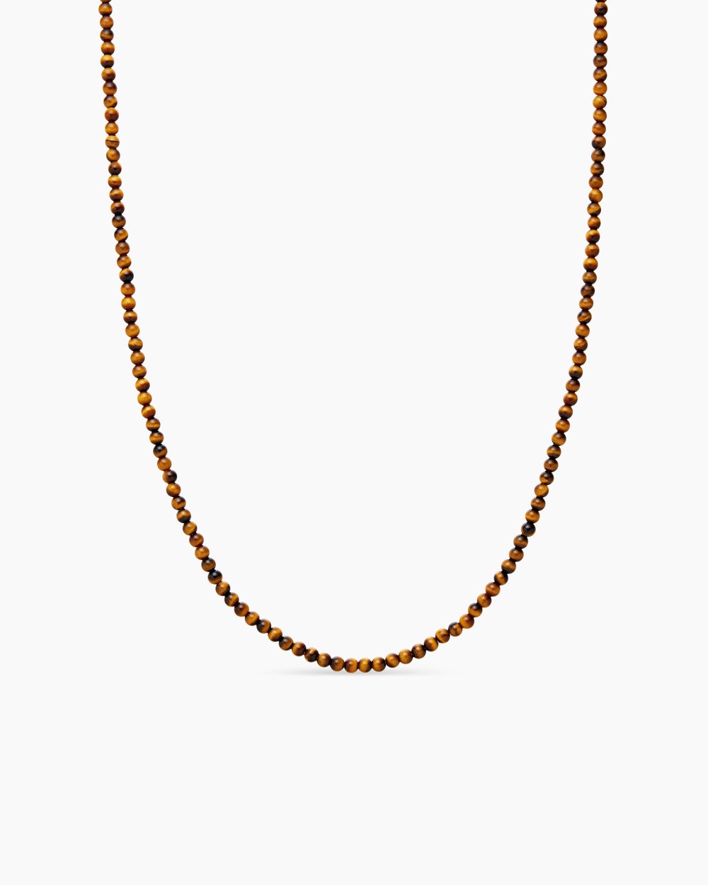 Mens Spiritual Beads Necklace with Sterling Silver, 4mm