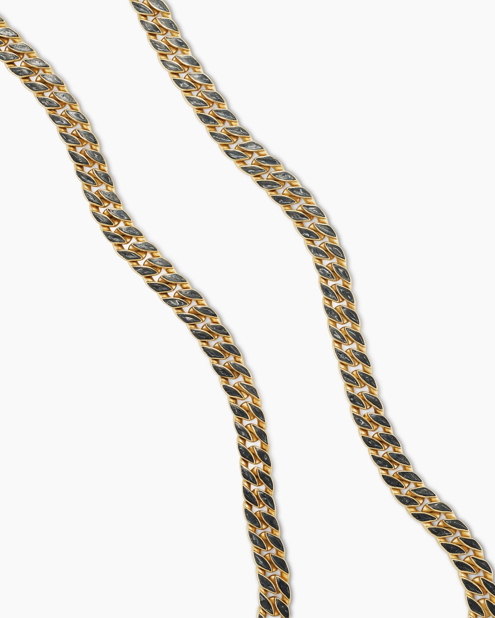 Mens Curb Chain Necklace in 18K Yellow Gold, 8mm