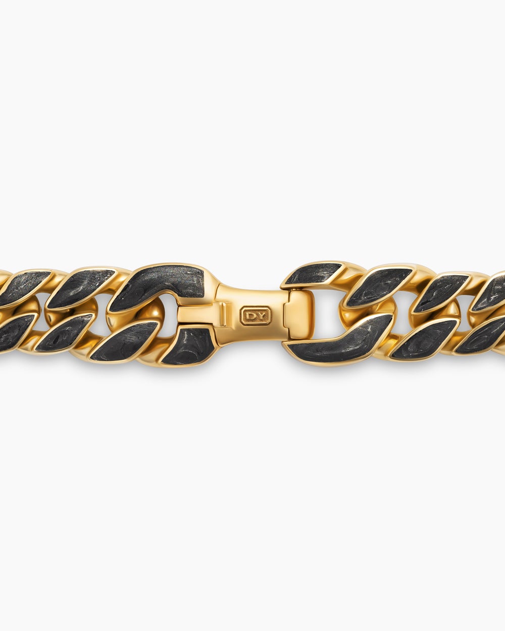 Mens Curb Chain Necklace in 18K Yellow Gold, 8mm