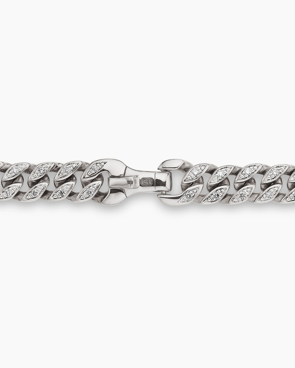 Mens Curb Chain Necklace in Sterling Silver, 6mm