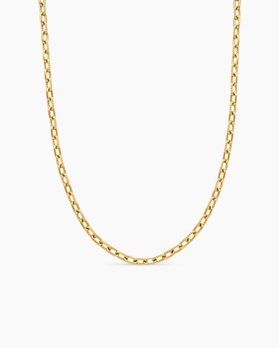 Collier chaîne DY Madison® en or jaune 18 carats, 6 mm