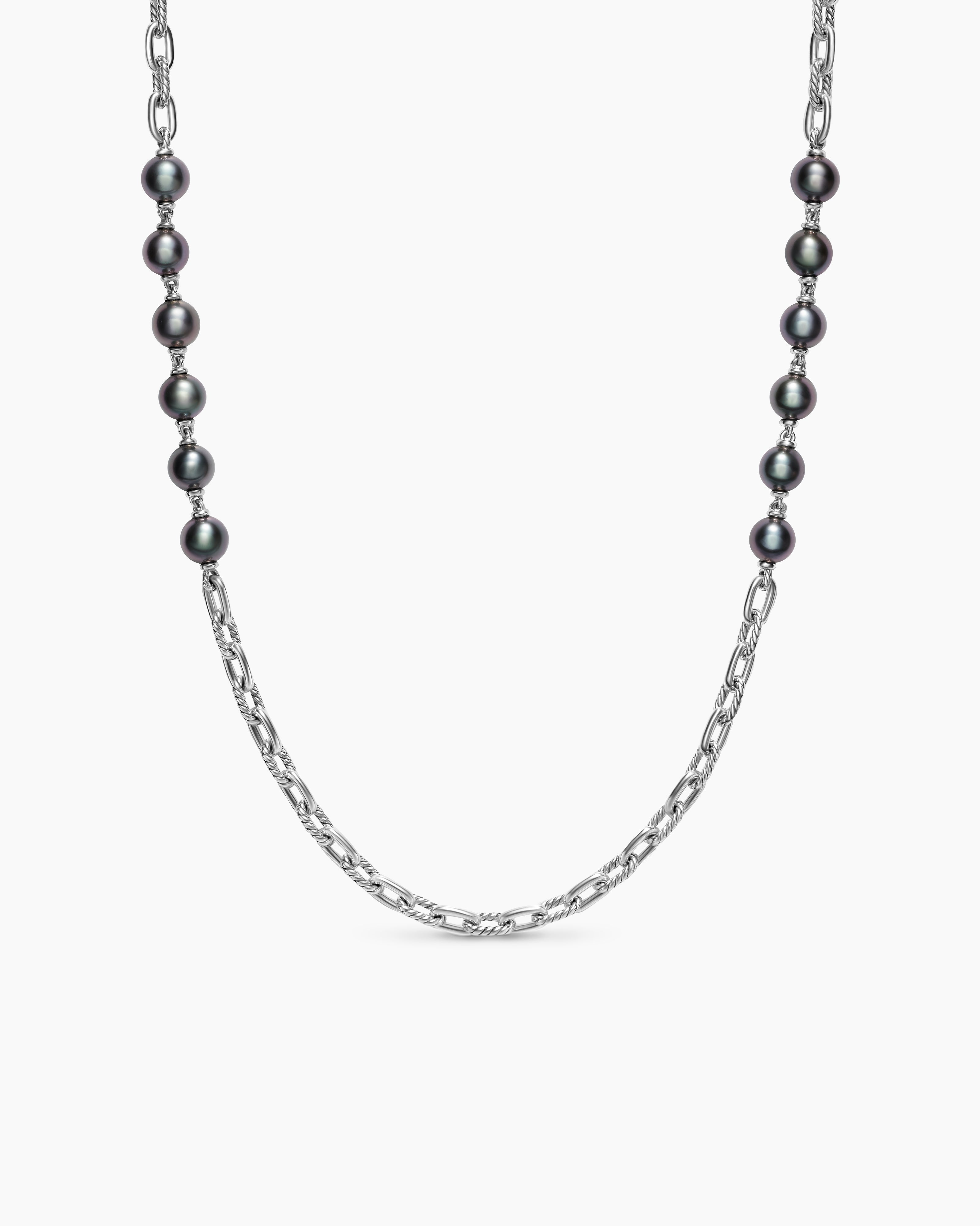 Mens DY Madison Chain Necklace in Sterling Silver, 6mm