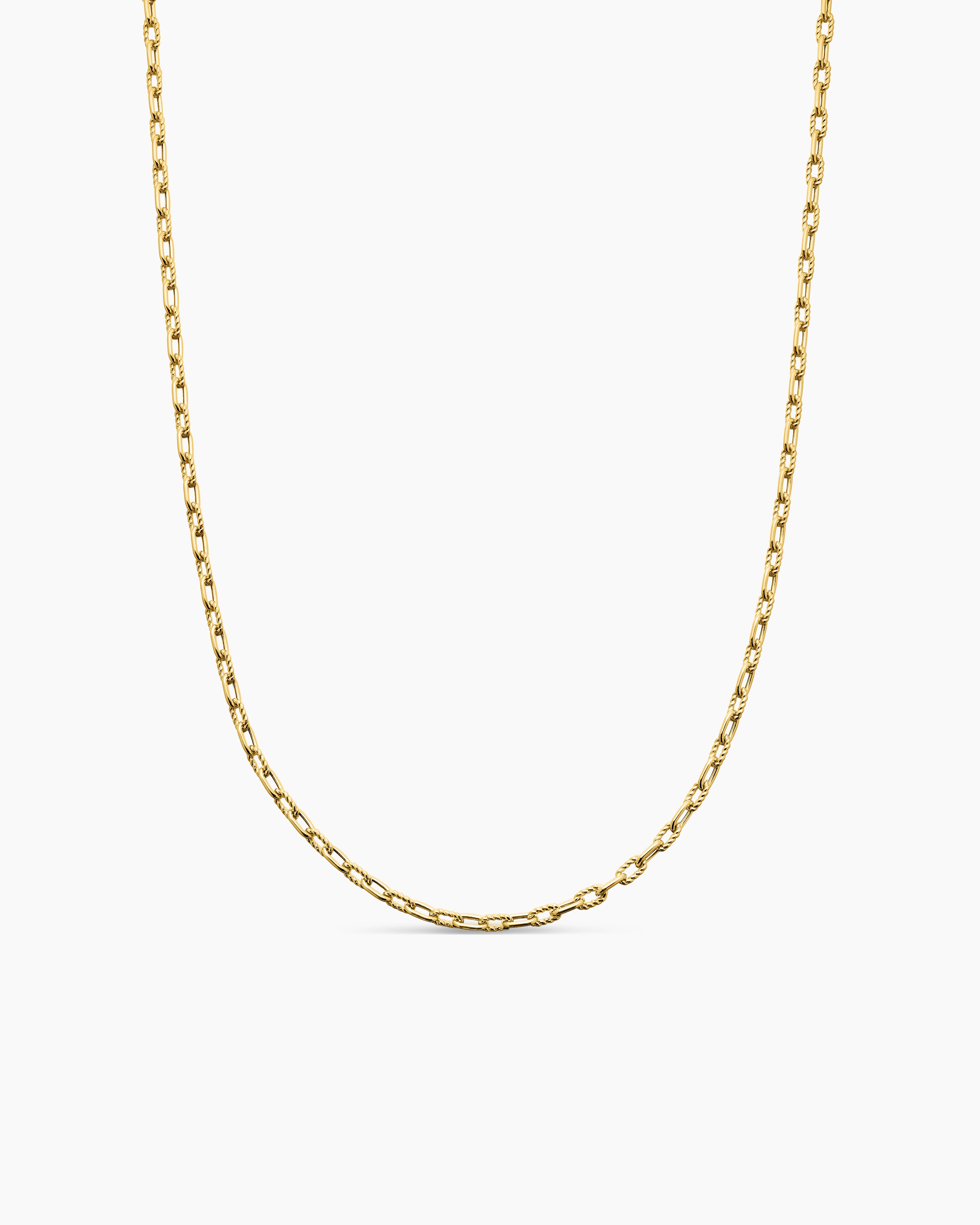 Mens DY Madison Chain Necklace in 18K Yellow Gold, 3mm