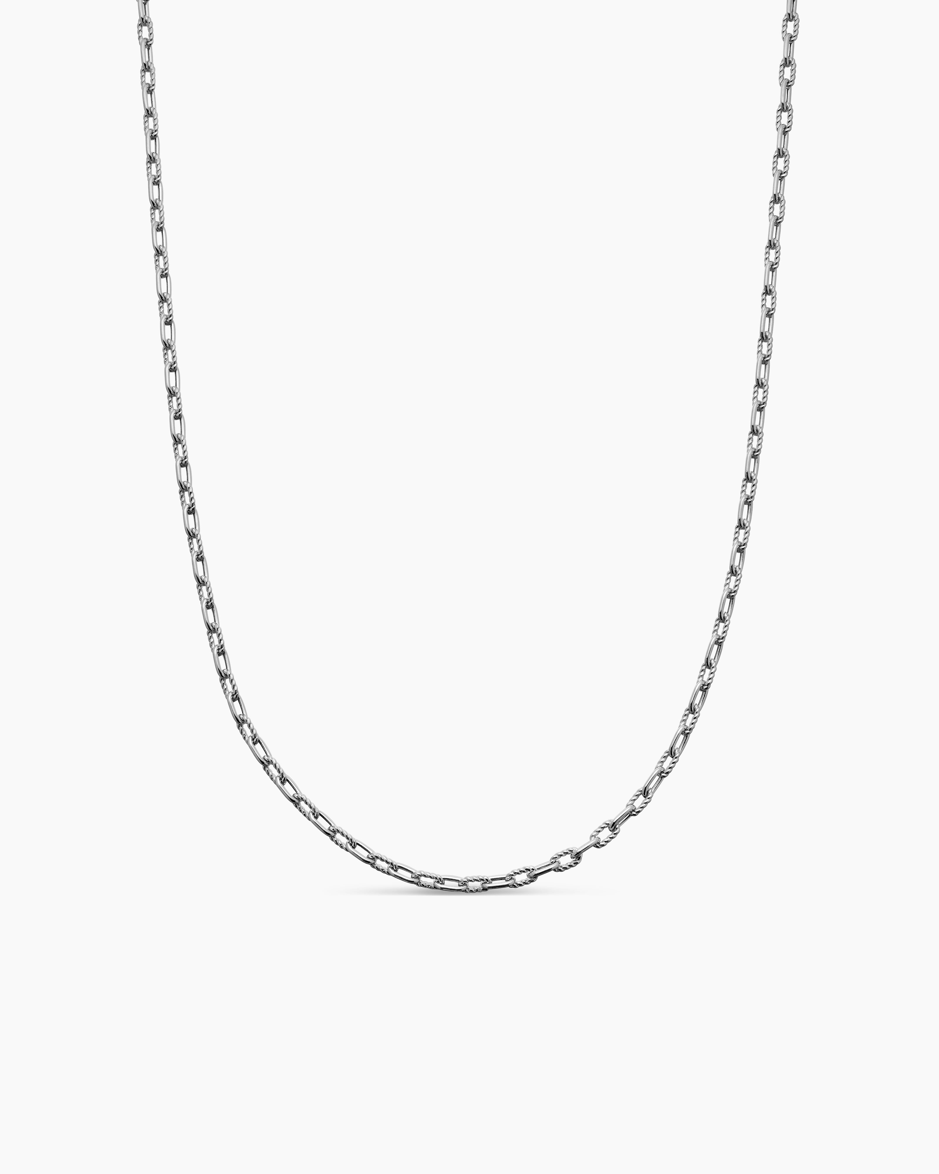 Collier cha&icirc;ne DY Madison en argent sterling, 3 mm hommes 