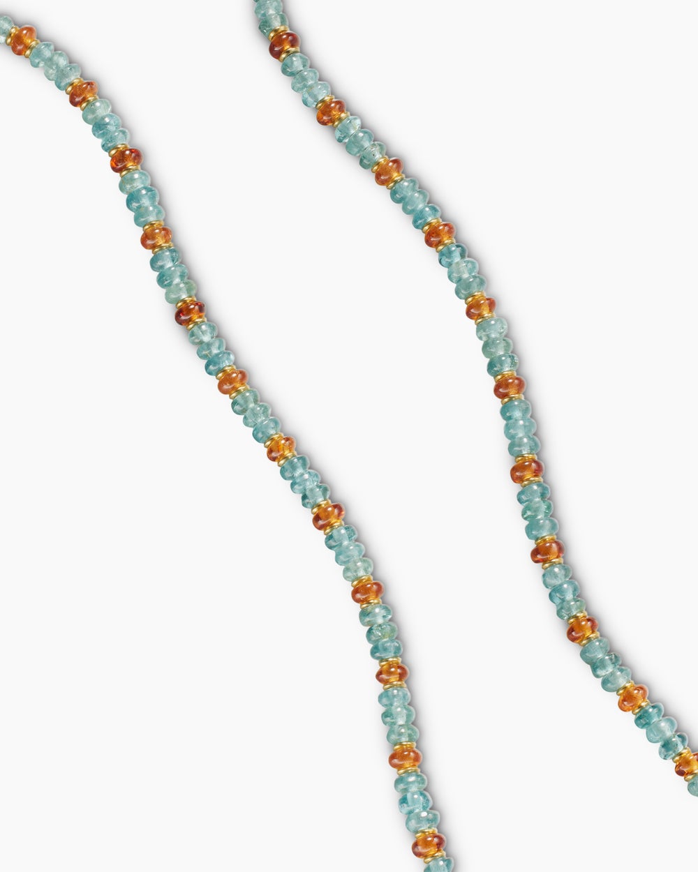Mens Spiritual Beads Necklace in 18K Yellow Gold, 4mm