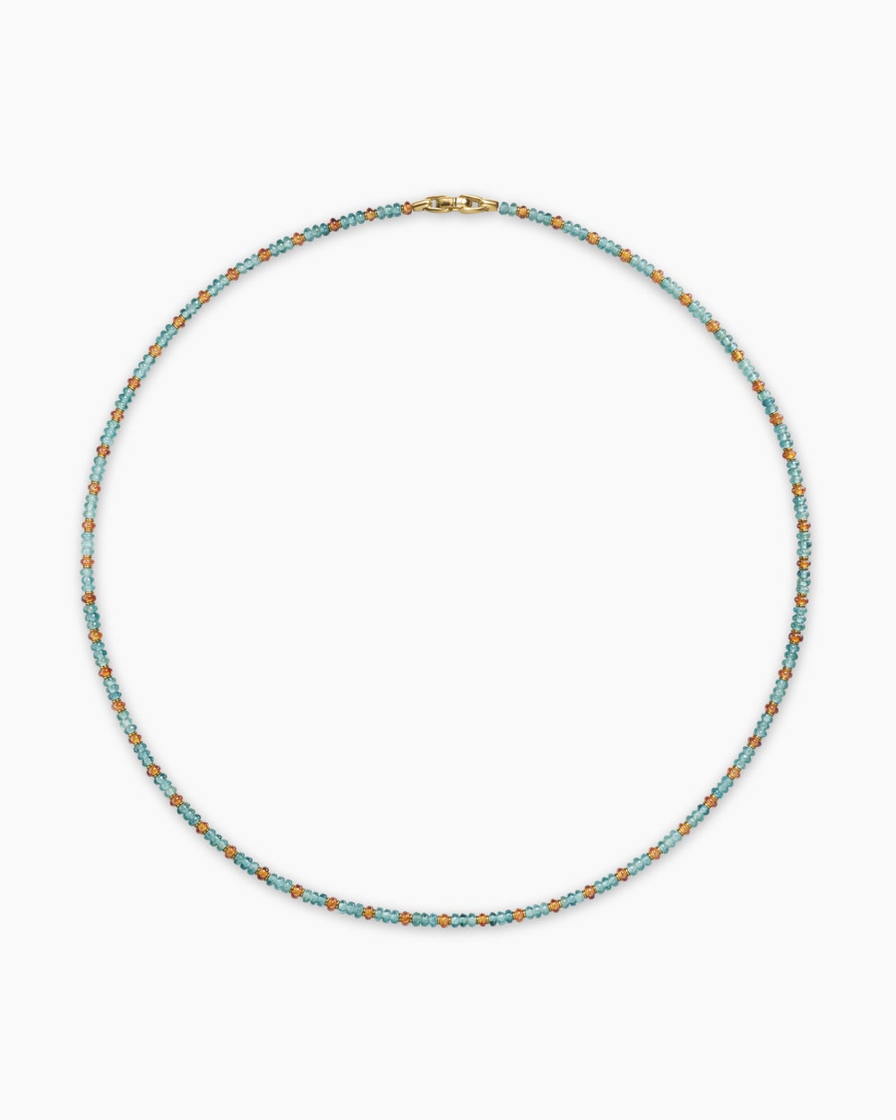 Mens Spiritual Beads Necklace in 18K Yellow Gold, 4mm