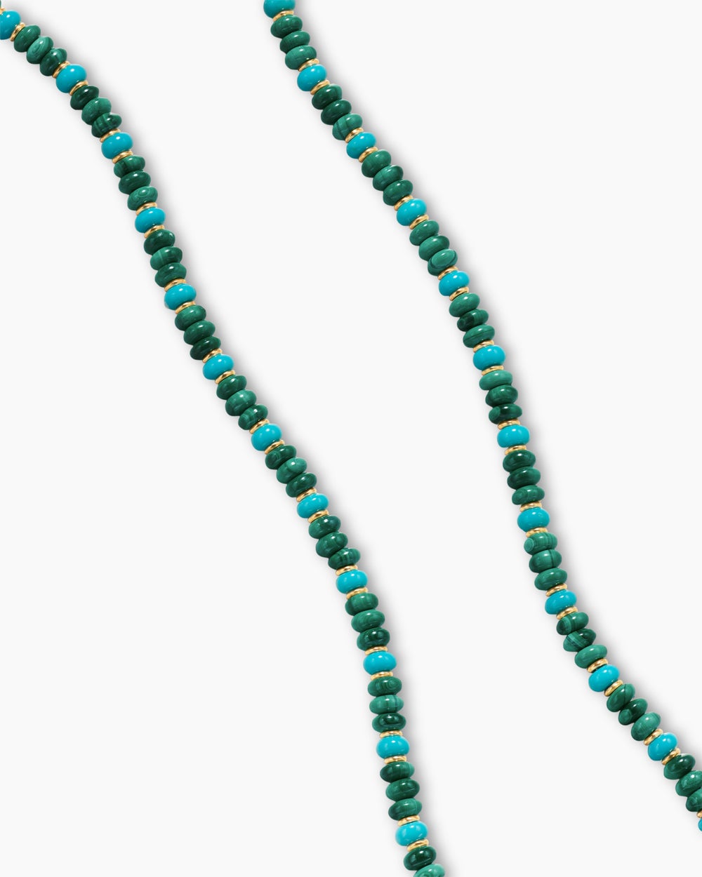 Mens Spiritual Beads Necklace in 18K Yellow Gold, 4mm