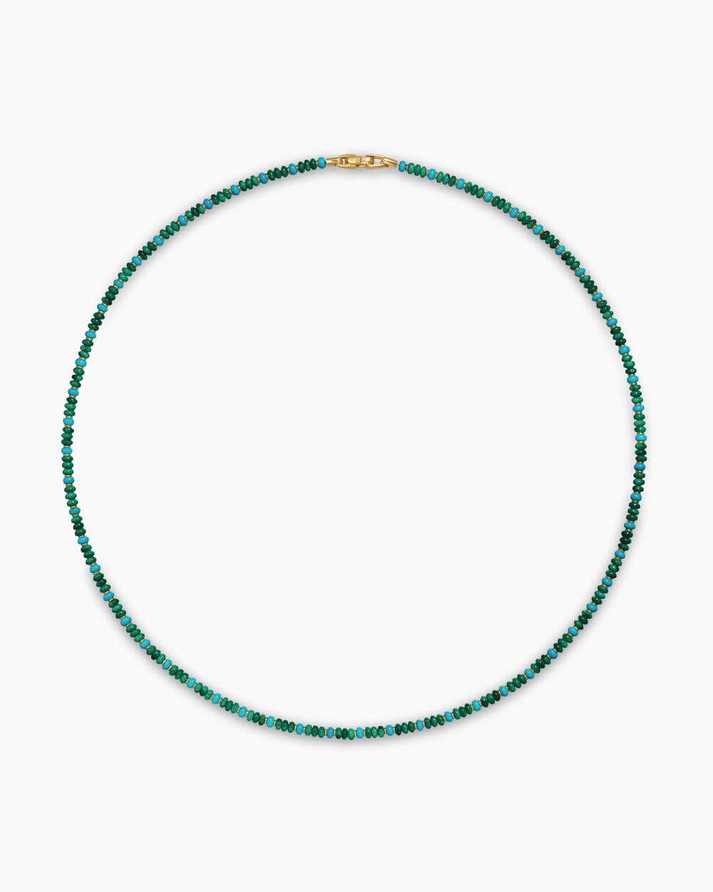 Mens Spiritual Beads Necklace in 18K Yellow Gold, 4mm