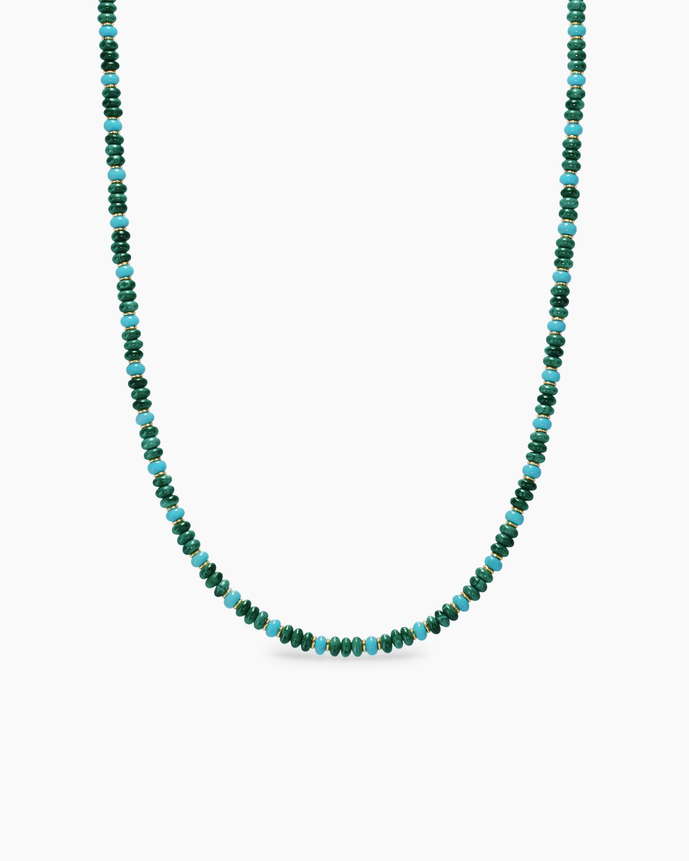 Mens Spiritual Beads Necklace in 18K Yellow Gold, 4mm