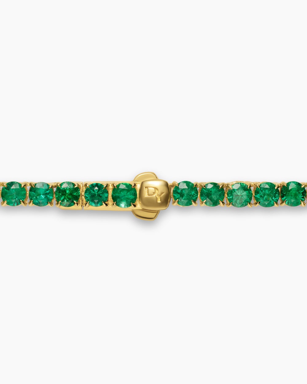 Mens Tennis Necklace in 18K Yellow Gold, 3mm
