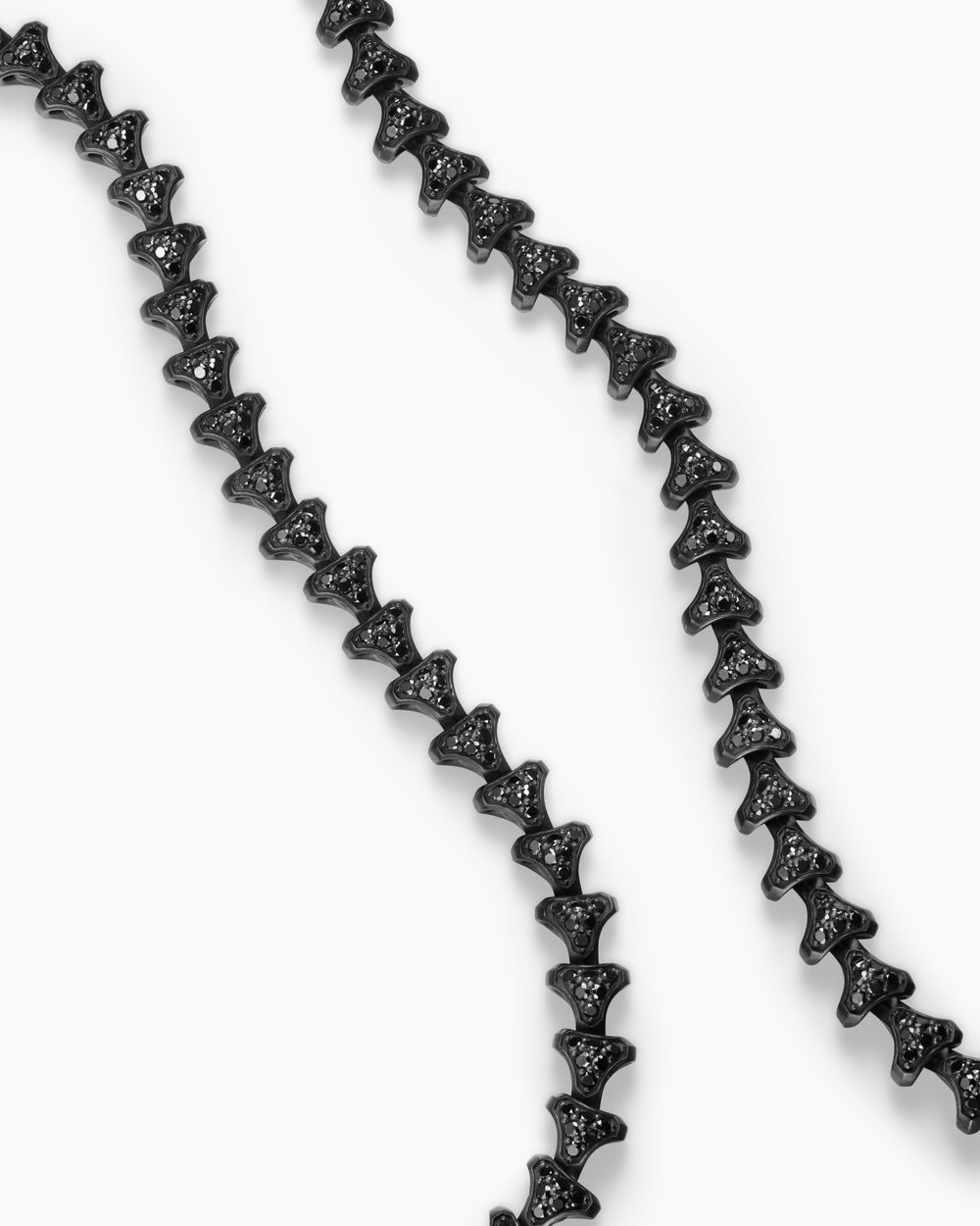 Mens Armory Necklace in Black Titanium, 7.5mm