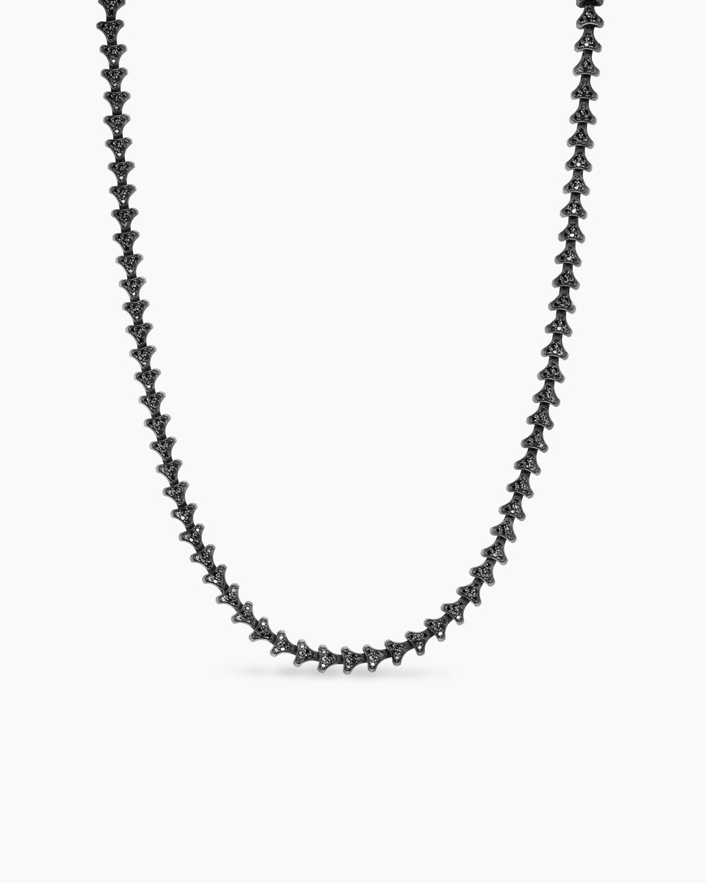Mens Armory Necklace in Black Titanium, 7.5mm