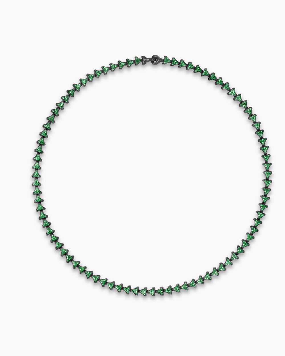 Mens Armory Necklace in Black Titanium, 7.5mm