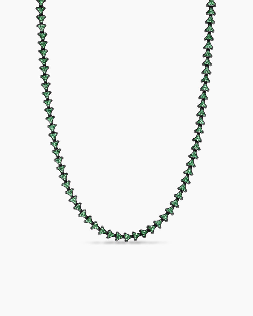 Mens Armory Necklace in Black Titanium, 7.5mm
