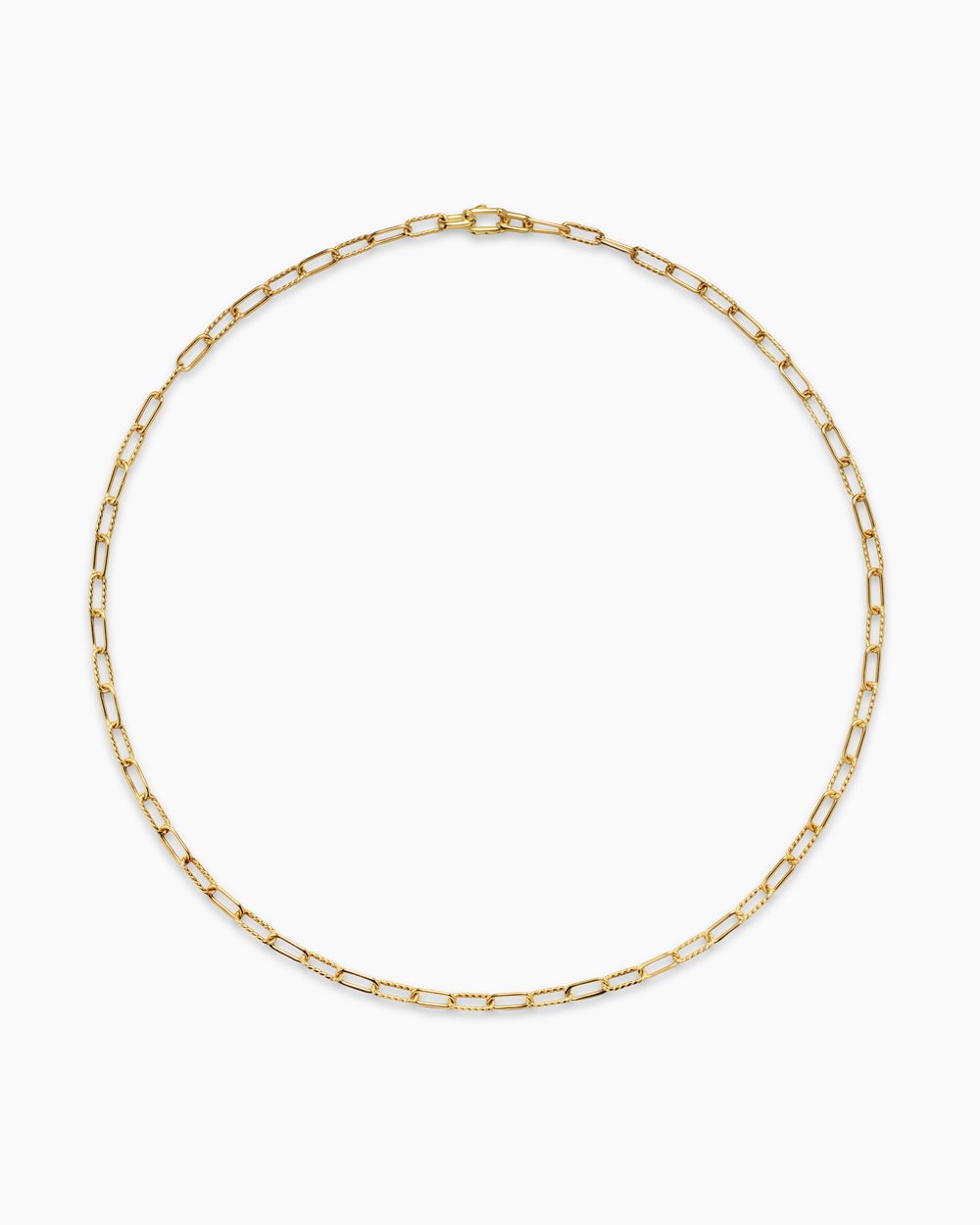 Mens DY Madison Chain Necklace in 18K Yellow Gold, 4mm