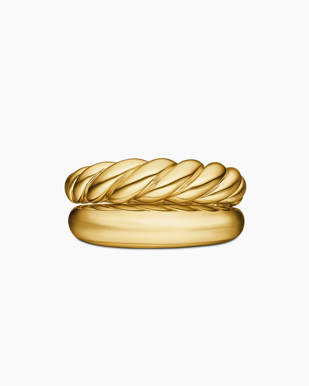 Womens Pure Form® Stack Rings in 18K Yellow Gold, 11mm