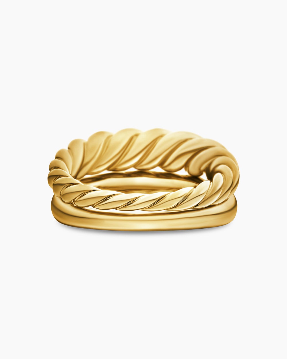Womens Pure Form® Stack Rings in 18K Yellow Gold, 11mm