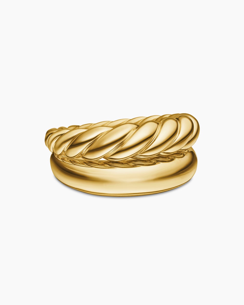 Womens Pure Form® Stack Rings in 18K Yellow Gold, 11mm