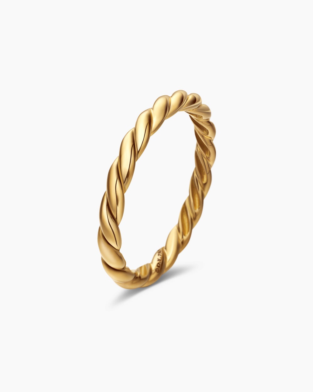 Anneau de petite taille en or jaune 18 carats, 2,7 mm femme