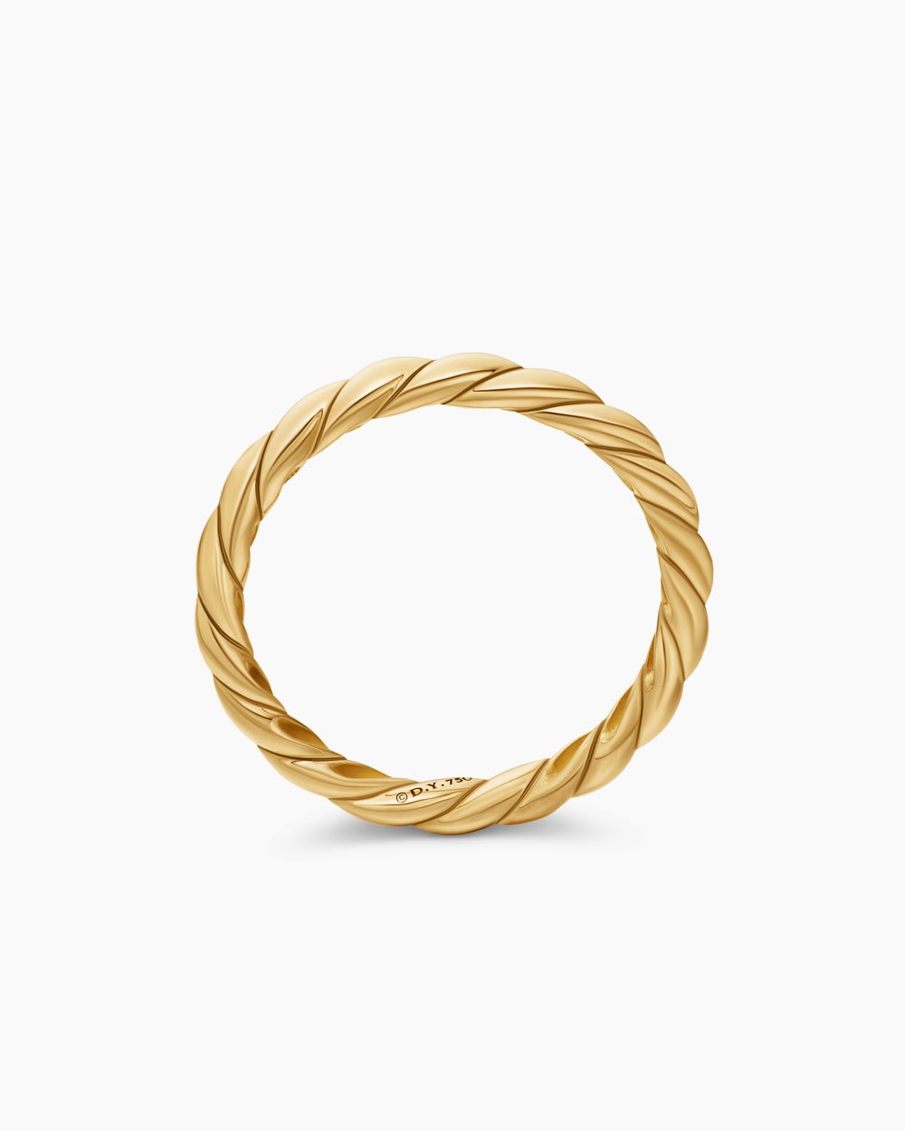 Anneau de petite taille en or jaune 18 carats, 2,7 mm femme