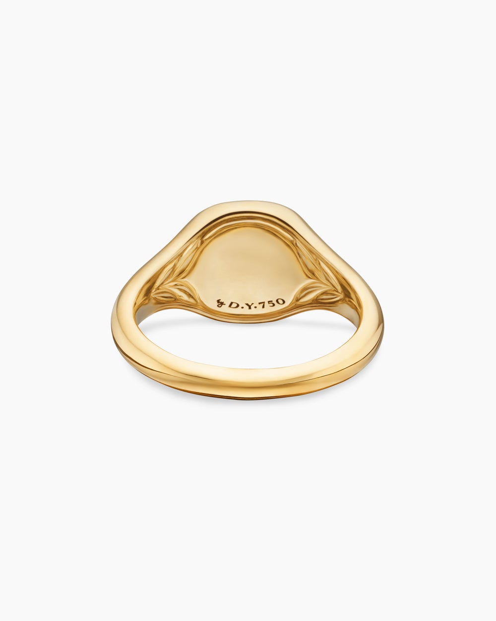 Womens Cable Collectibles Compass Pinky Ring in 18K Yellow Gold with Diamonds, 9.7mm