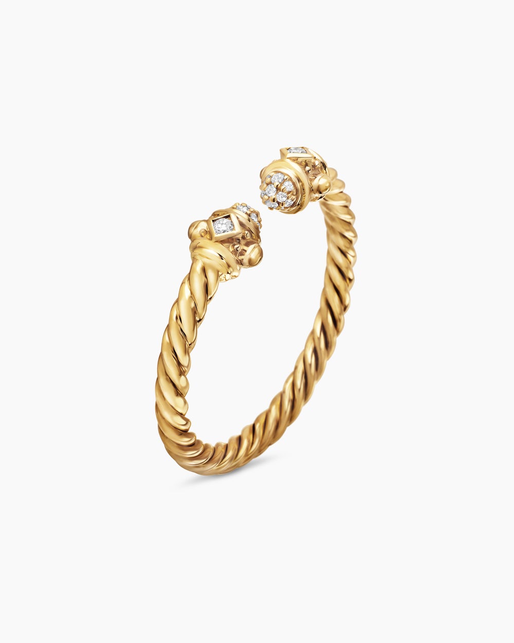 Womens Renaissance Ring in 18K Yellow Gold with Diamonds, 2.3mm