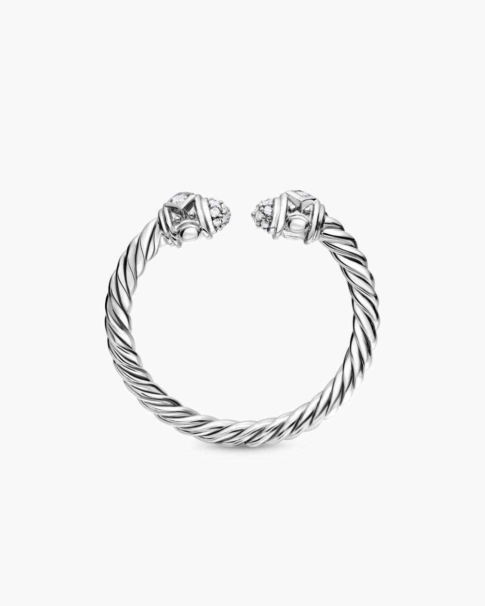 Womens Renaissance Ring in 18K White Gold with Diamonds, 2.3mm