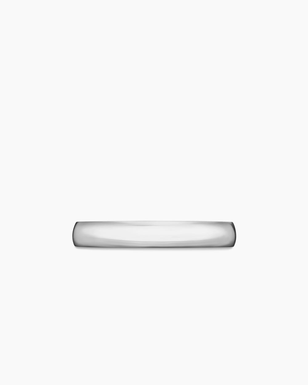 Mens Streamline® Band Ring in 18K White Gold, 4mm