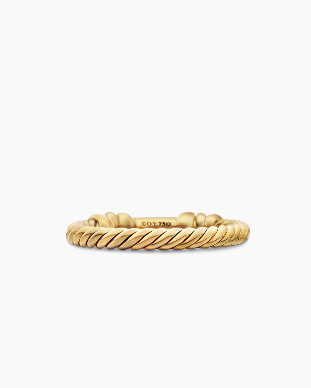 Bague Petite Helena enveloppante en or jaune 18 carats avec diamants, 4 mm pour femmes