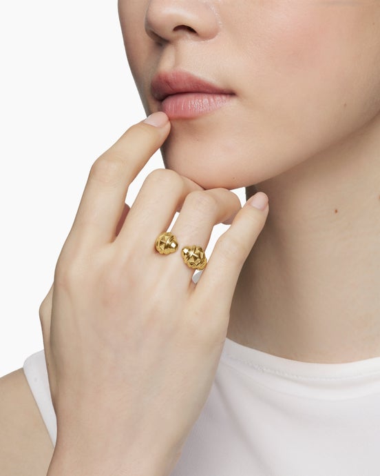 Renaissance Ring in 18K Yellow Gold, 10mm