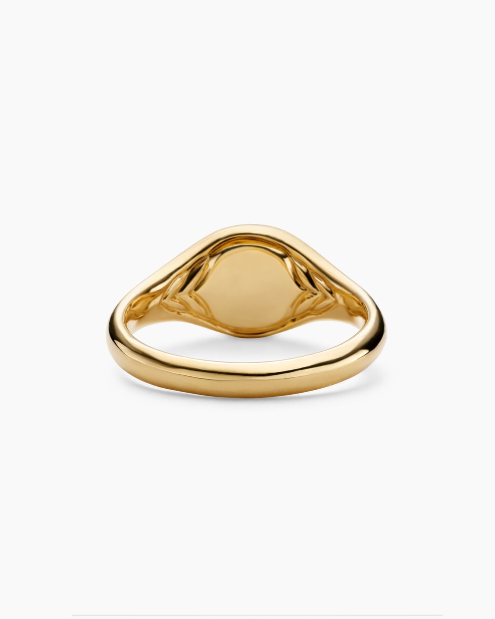 Womens Cable Collectibles® Starset Pinky Ring in 18K Yellow Gold with Center Diamond, 7mm
