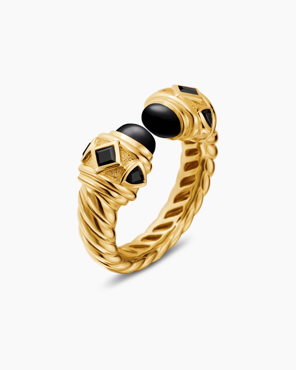 Womens Renaissance Color Ring in 18K Yellow Gold, 10mm