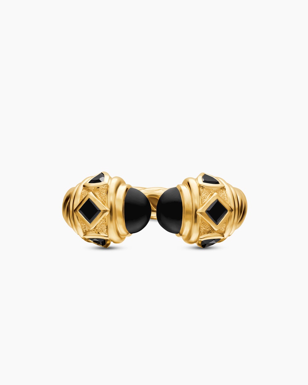Womens Renaissance Color Ring in 18K Yellow Gold, 10mm