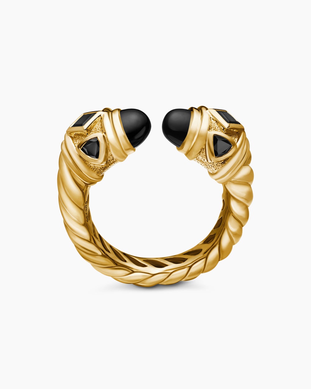 Womens Renaissance Color Ring in 18K Yellow Gold, 10mm
