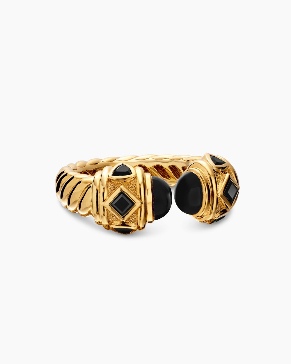 Womens Renaissance Color Ring in 18K Yellow Gold, 10mm