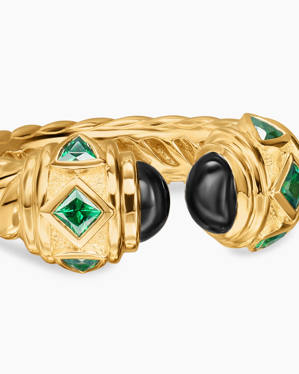 Womens Renaissance Color Ring in 18K Yellow Gold, 10mm