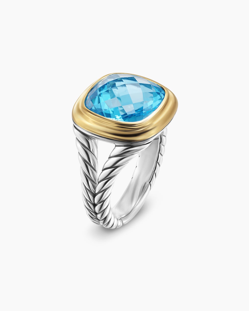 Bague Albion en argent sterling avec or jaune 18 carats, 11 mm