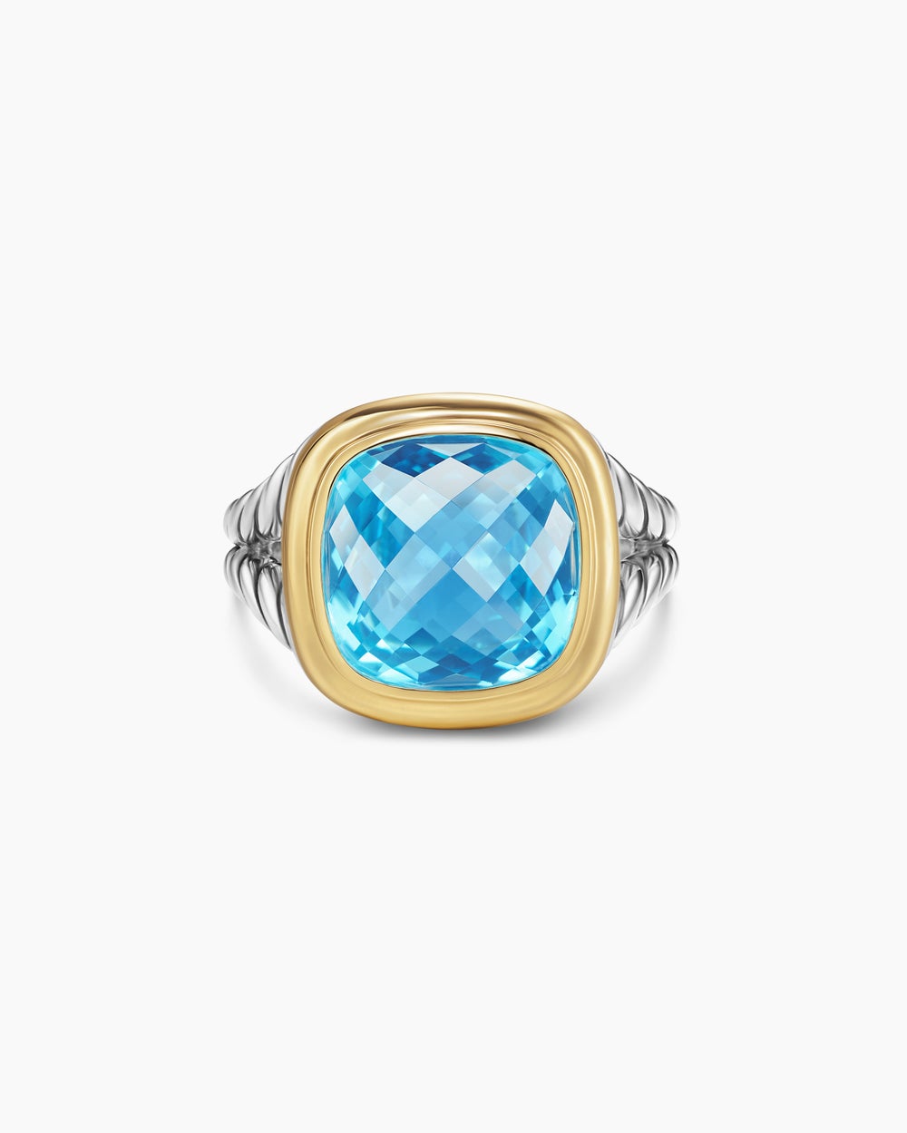 Bague Albion en argent sterling avec or jaune 18 carats, 11 mm