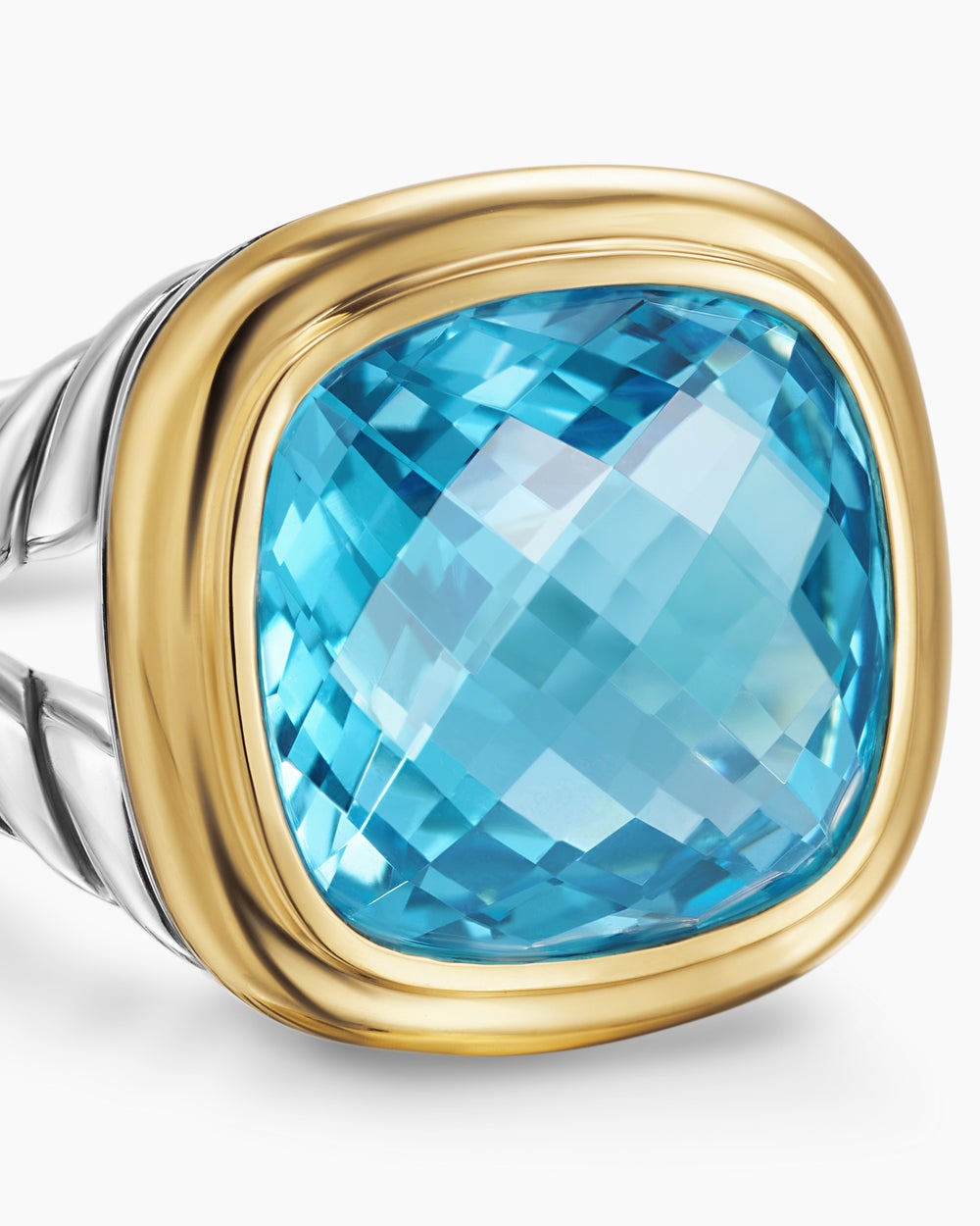 Bague Albion en argent sterling avec or jaune 18 carats, 11 mm