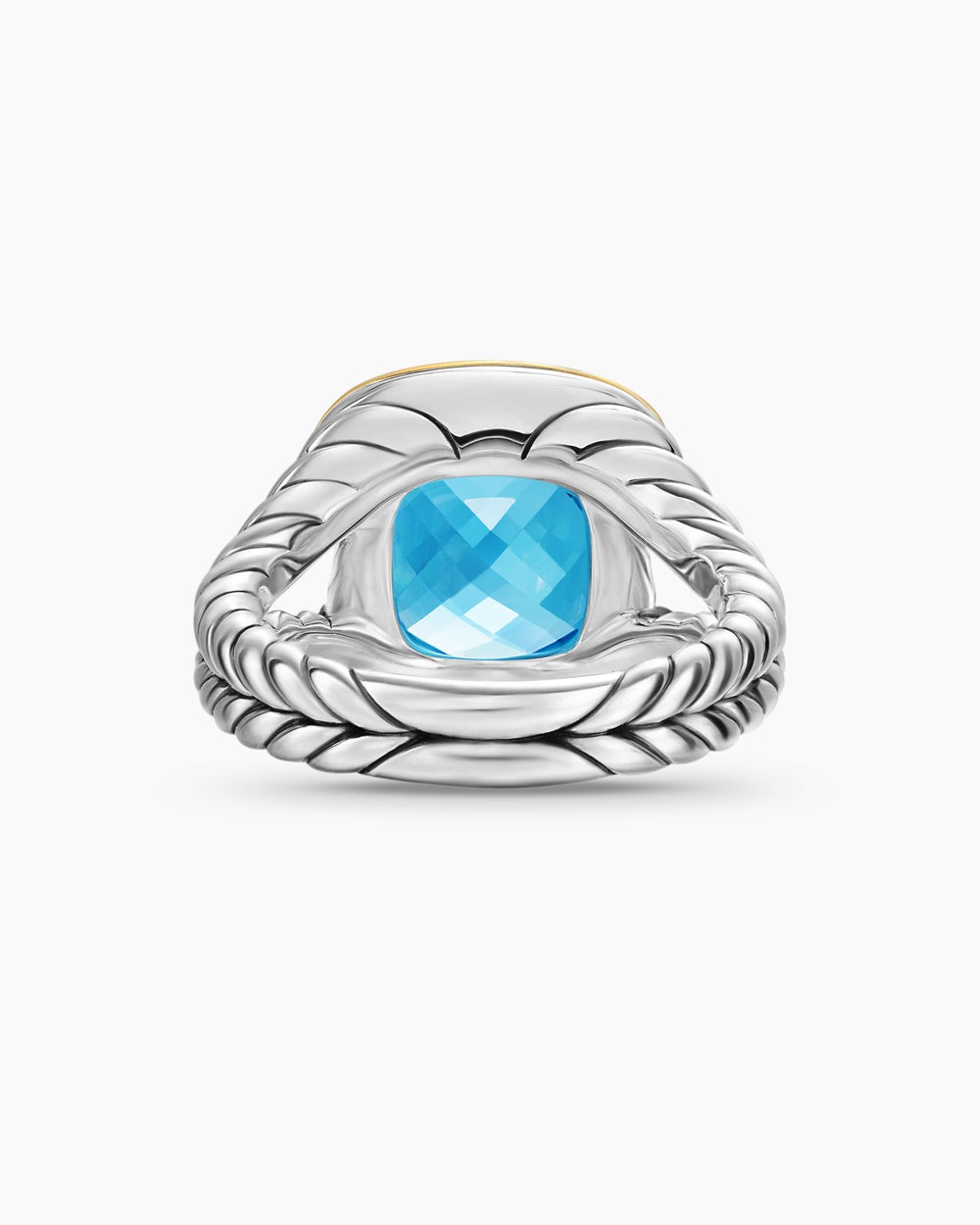 Bague Albion en argent sterling avec or jaune 18 carats, 11 mm
